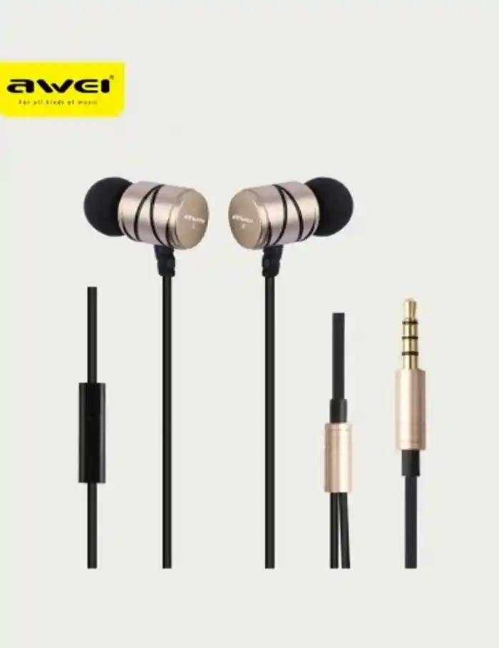 Awei Q5i Ear-Earphone Earbuds With Microphone Noise Cancelling for Android IOS
